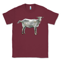 Burgundy saanen goat Classic Tee - LillyAllenDesigns