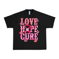 Black Love Hope Cure Cancer Awareness Urban Heavy Tee - HowdyJamesFarm