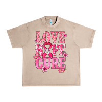 French Oak Love Hope Cure Cancer Awareness Urban Heavy Tee - HowdyJamesFarm