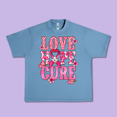 Love Hope Cure Cancer Awareness Urban Heavy Tee Designed By Howdyjamesfarm