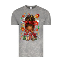 Cloud Rock one merry nurse afro messy bun Vintage Tee - texasbilliewilder