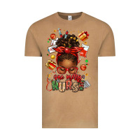 Vintage Camel one merry nurse afro messy bun Vintage Tee - texasbilliewilder