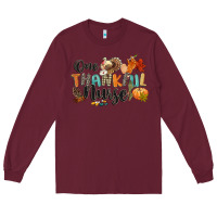 Burgundy one thankful nurse Long Sleeve Tee - CowGirlArtShop