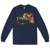 Navy one thankful nurse Long Sleeve Tee - CowGirlArtShop