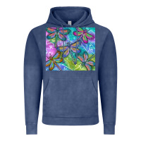 Vintage Denim dragonflies Vintage Hoodie - TumblerDesignByShophia