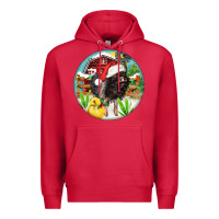 Cardinal Baby pig Premium Hoodie - FaDigitalArtStudio