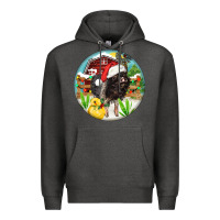 Charcoal Heather Baby pig Premium Hoodie - FaDigitalArtStudio