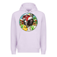 Lilac Baby pig Premium Hoodie - FaDigitalArtStudio
