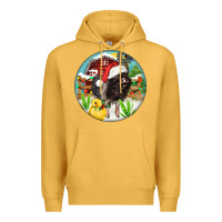 Mustard Baby pig Premium Hoodie - FaDigitalArtStudio