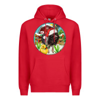 Red Baby pig Premium Hoodie - FaDigitalArtStudio