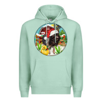 Seafoam Baby pig Premium Hoodie - FaDigitalArtStudio