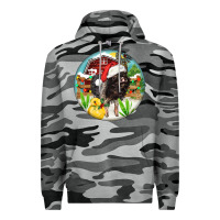 Slate Camo Baby pig Premium Hoodie - FaDigitalArtStudio