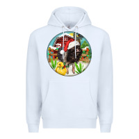 White Baby pig Premium Hoodie - FaDigitalArtStudio