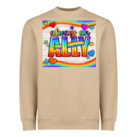 Mushroom Always An Ally Pride LGBTQ+ Tumbler Heavyweight Sweatshirt - BundleAndBundleShop
