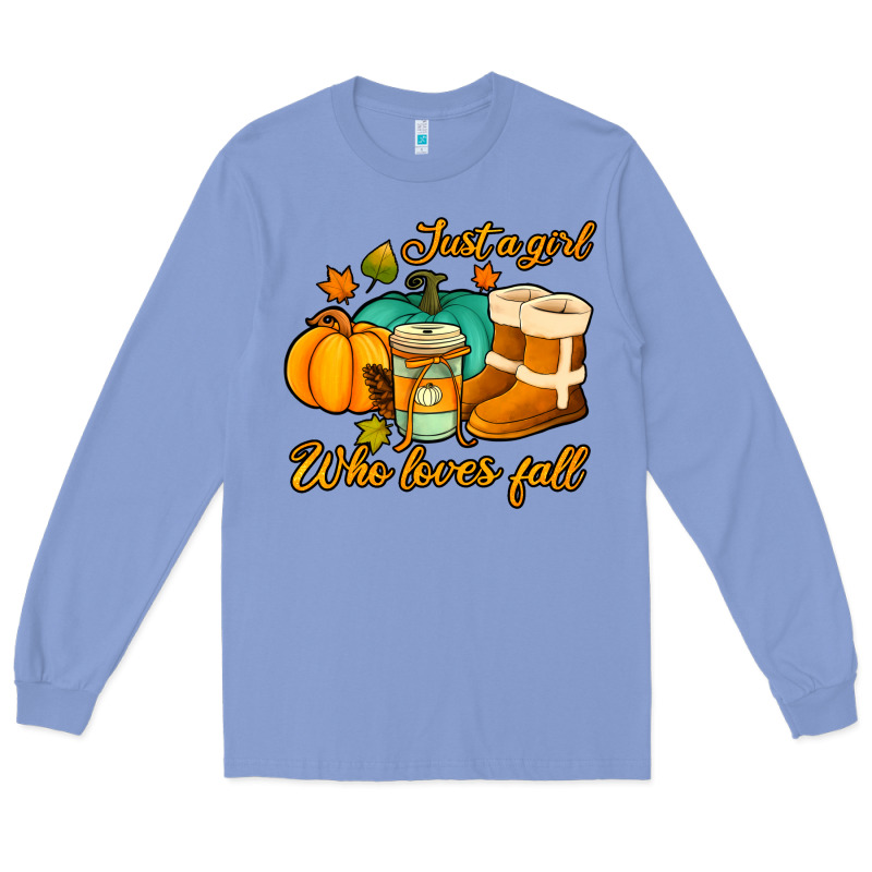 Just A Girl Who Loves Fall Long Sleeve Tee by Jasminsmagicworld | Teevron