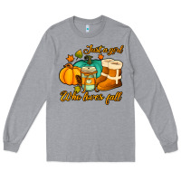 Heather Grey just a girl who loves fall Long Sleeve Tee - Jasminsmagicworld