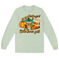 Matcha just a girl who loves fall Long Sleeve Tee - Jasminsmagicworld