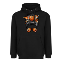Black basketball mom Heavyweight Hoodie - RacoonDesign