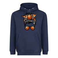Navy basketball mom Heavyweight Hoodie - RacoonDesign