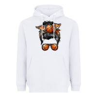 White basketball mom Heavyweight Hoodie - RacoonDesign