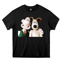 Black the man with his dog taking selfie w.a.l.l.a.c.e Heavy Core Tee - lanVoArt