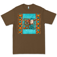 Cacao Western Fall Cow Mama Premium Tee - LillyAllenDesigns