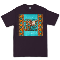 Plum Western Fall Cow Mama Premium Tee - LillyAllenDesigns