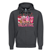 Smoke Coffee Is MY Valentine Zipper Hoodie - CowhideDigitalArt