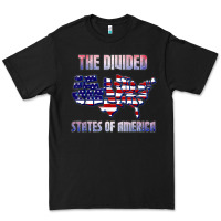 Black the divided states of america political humor usa map t shirt Premium Tee - lanVoArt