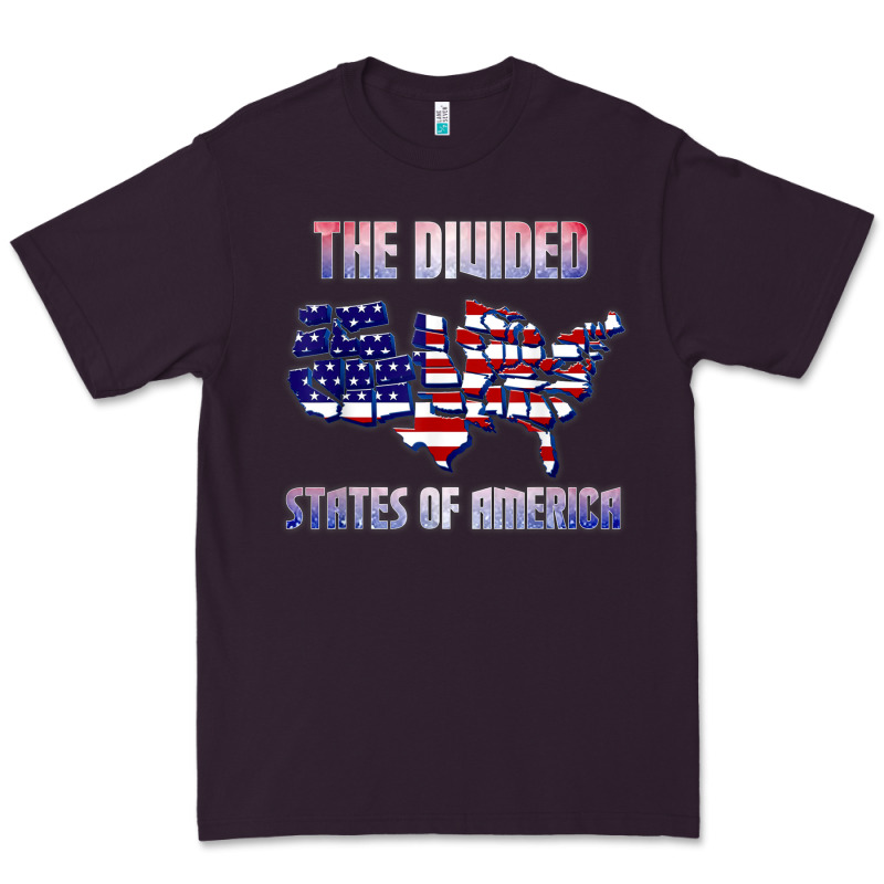 The Divided States Of America Political Humor Usa Map T Shirt Premium Tee by lanVoArt | Teevron