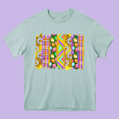 Easter Brushstrokes Heavy Core Tee Designed By Bundleandbundleshop