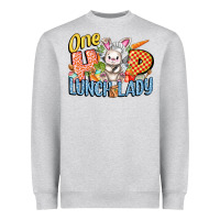 Heather Grey one hip lunch lady easter day Heavyweight Sweatshirt - FaDigitalArtStudio