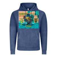 Vintage Denim wıshın i was fıshın Vintage Hoodie - TumblerDesignByShophia
