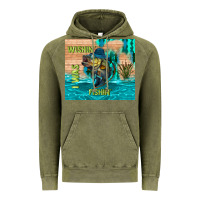 Vintage Olive wıshın i was fıshın Vintage Hoodie - TumblerDesignByShophia