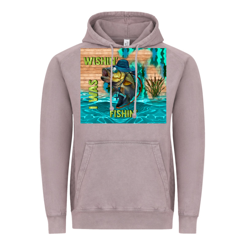 Wıshın I Was Fıshın Vintage Hoodie by TumblerDesignByShophia | Teevron