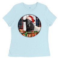 Baby Blue christmas dorper sheep Ladies Tee - LillyAllenDesigns