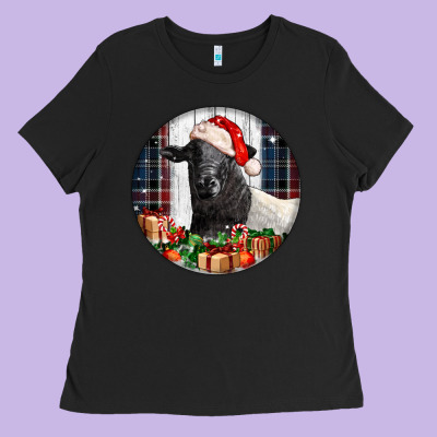 Christmas Dorper Sheep Ladies Tee Designed By Lillyallendesigns