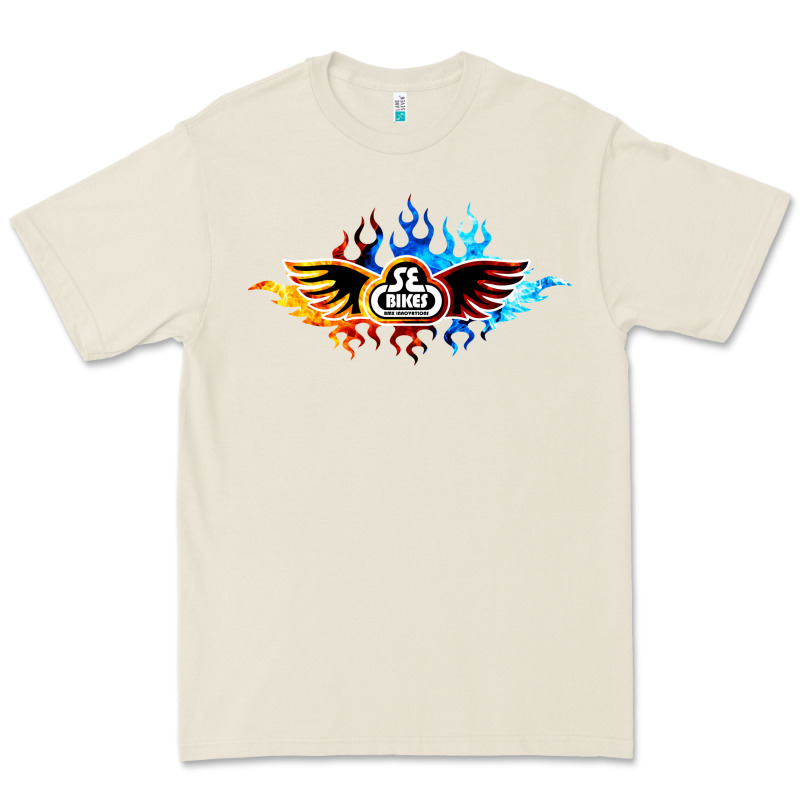 Se Bikes Bmx Bicycle On Fire Sport Blue Red Premium Tee by lanVoArt | Teevron
