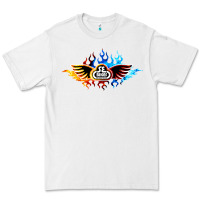 White se bikes bmx bicycle on fire sport blue red Premium Tee - lanVoArt