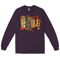 Plum i love fall most of all Long Sleeve Tee - CowGirlArtShop