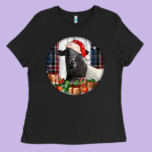 Christmas Dorper Sheep Ladies Tee Designed By Lillyallendesigns