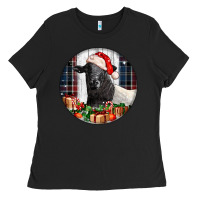Black christmas dorper sheep Ladies Tee - LillyAllenDesigns