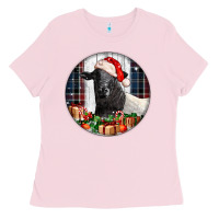 Bubblegum Pink christmas dorper sheep Ladies Tee - LillyAllenDesigns
