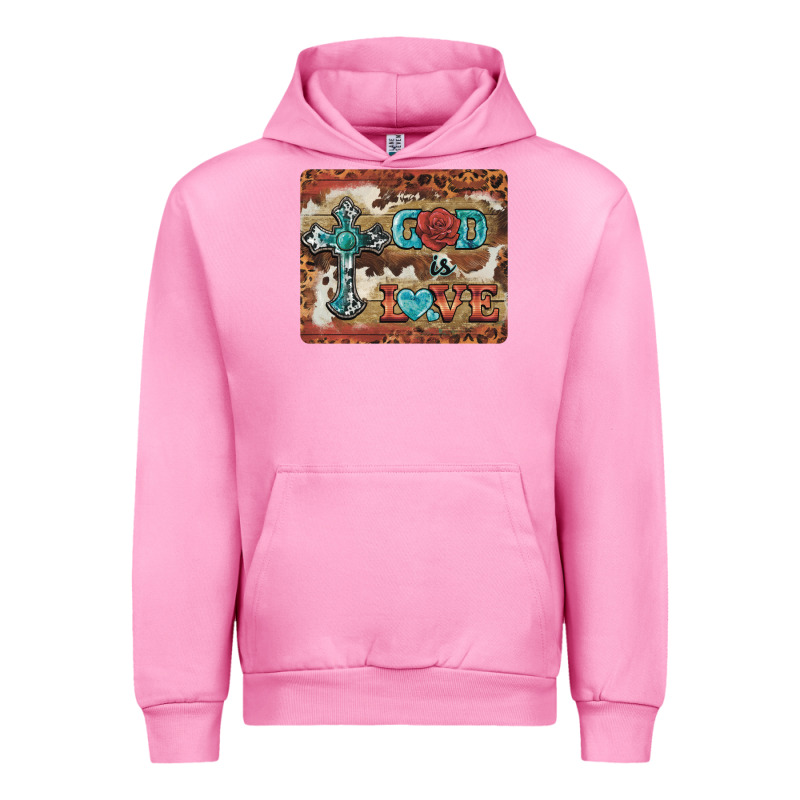 God Is Love Cross Urban Hoodie by BarkalooDesign | Teevron