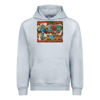 Heather Grey god is love cross Urban Hoodie - BarkalooDesign
