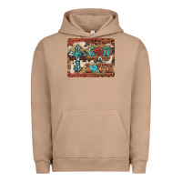 Pigment Burro god is love cross Urban Hoodie - BarkalooDesign