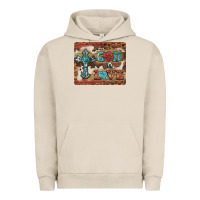 Pigment French Oak god is love cross Urban Hoodie - BarkalooDesign