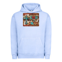 Pigment Grape Ice god is love cross Urban Hoodie - BarkalooDesign