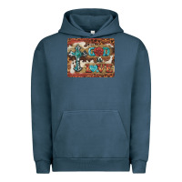 Pigment Midnight Navy god is love cross Urban Hoodie - BarkalooDesign