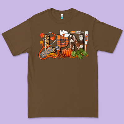 Fall Lpn Licensed Practical Nurse Premium Tee Designed By Lillyallendesigns